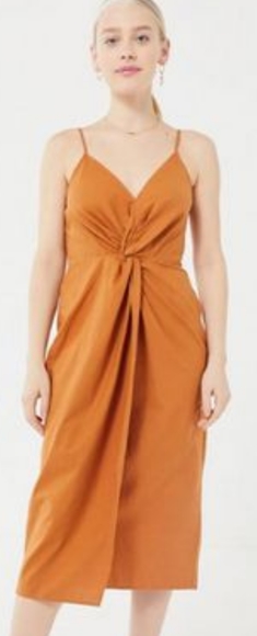 twist front wrap dress